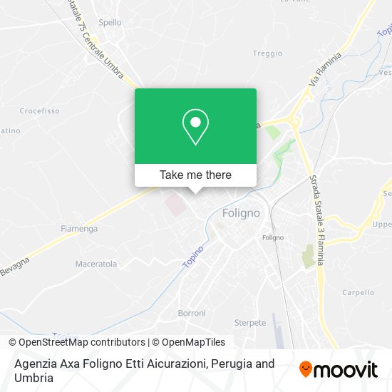 Agenzia Axa Foligno Etti Aicurazioni map