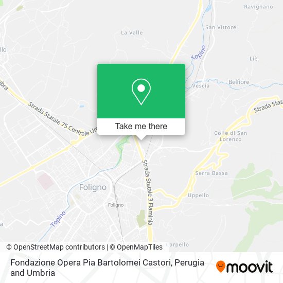 Fondazione Opera Pia Bartolomei Castori map