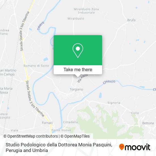 Studio Podologico della Dottorea Monia Pasquini map