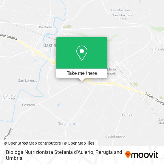 Biologa Nutrizionista Stefania d'Aulerio map