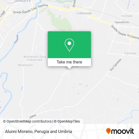 Alunni Moreno map