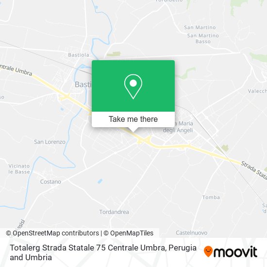 Totalerg Strada Statale 75 Centrale Umbra map