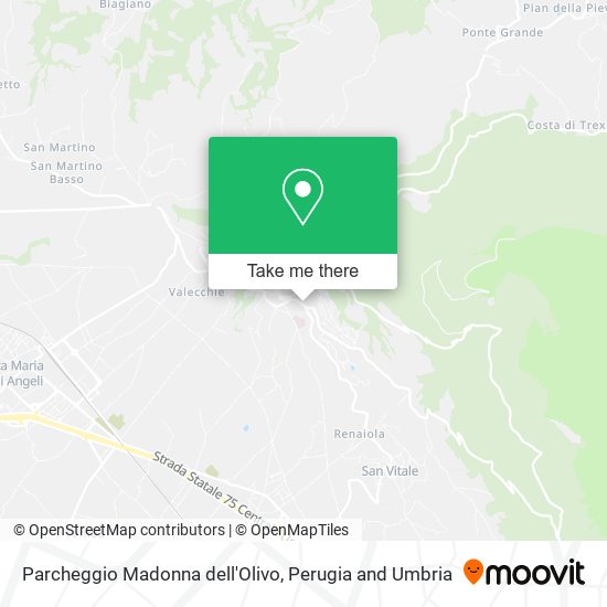 Parcheggio Madonna dell'Olivo map