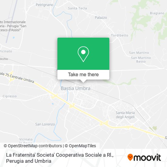 La Fraternita' Societa' Cooperativa Sociale a Rl. map