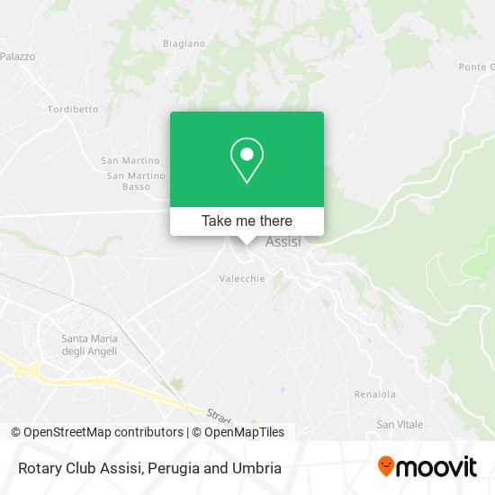 Rotary Club Assisi map