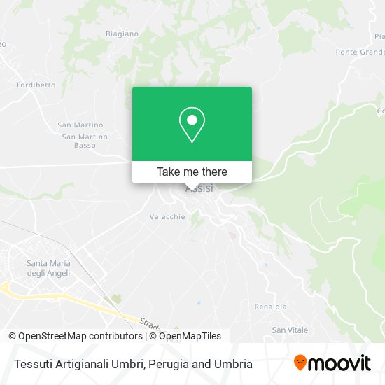 Tessuti Artigianali Umbri map