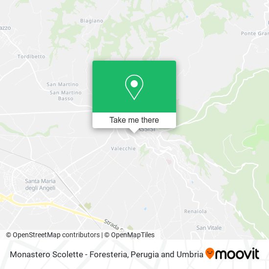 Monastero Scolette - Foresteria map