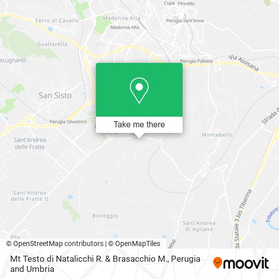 Mt Testo di Natalicchi R. & Brasacchio M. map
