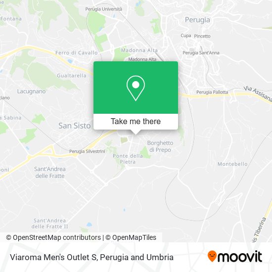 Viaroma Men's Outlet S map