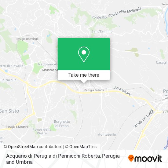 Acquario di Perugia di Pennicchi Roberta map
