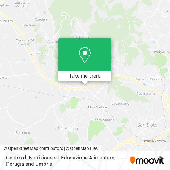 Centro di Nutrizione ed Educazione Alimentare map