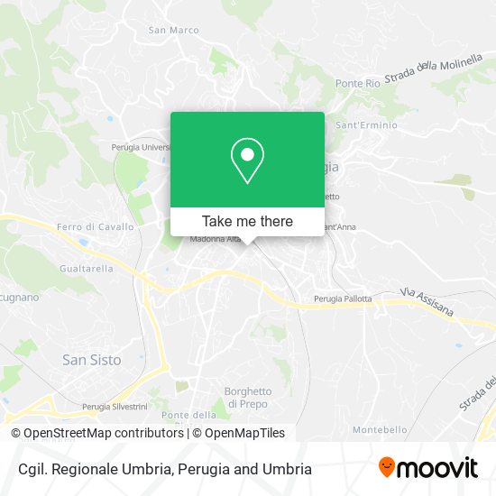 Cgil. Regionale Umbria map