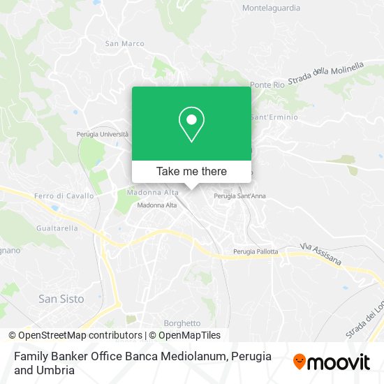 Family Banker Office Banca Mediolanum map