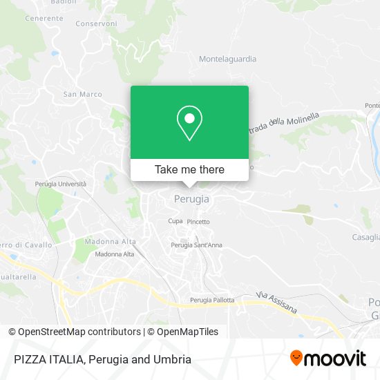 PIZZA ITALIA map
