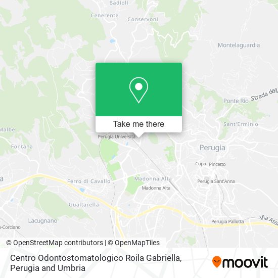 Centro Odontostomatologico Roila Gabriella map