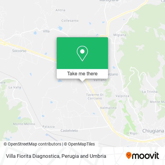 Villa Fiorita Diagnostica map