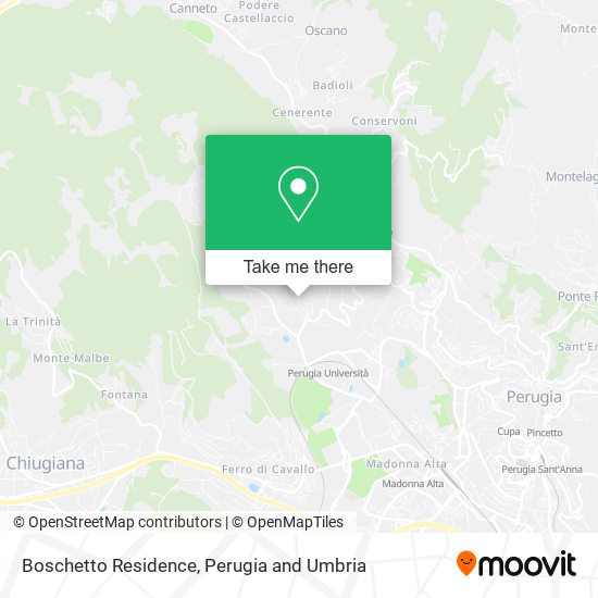 Boschetto Residence map