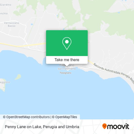 Penny Lane on Lake map