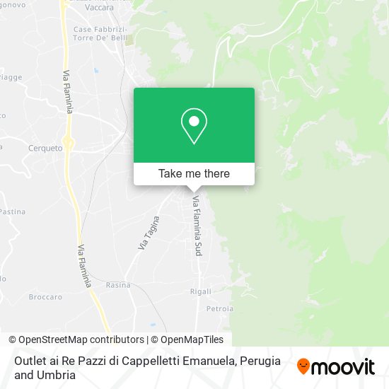 Outlet ai Re Pazzi di Cappelletti Emanuela map