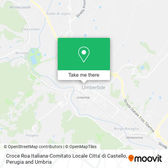 Croce Roa Italiana-Comitato Locale Citta' di Castello map