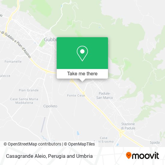 Casagrande Aleio map