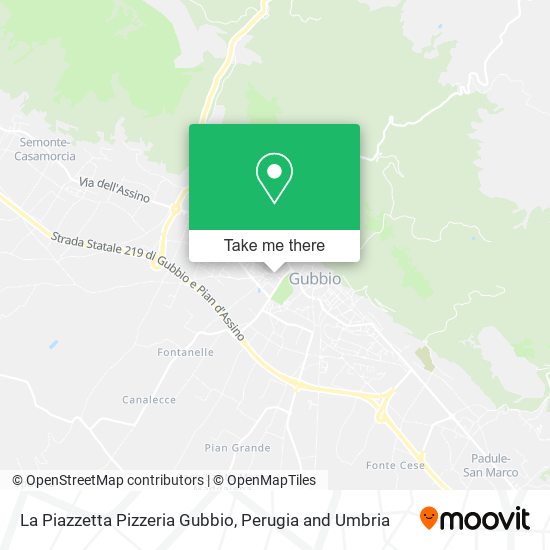 La Piazzetta Pizzeria Gubbio map