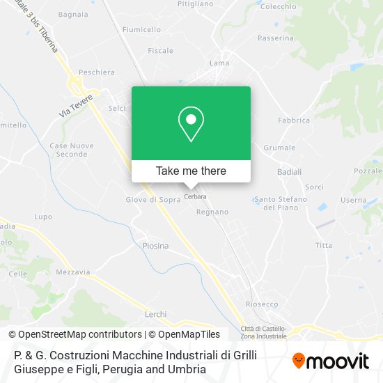 P. & G. Costruzioni Macchine Industriali di Grilli Giuseppe e Figli map