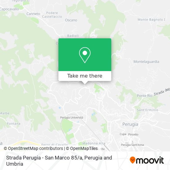 Strada Perugia - San Marco 85 / a map