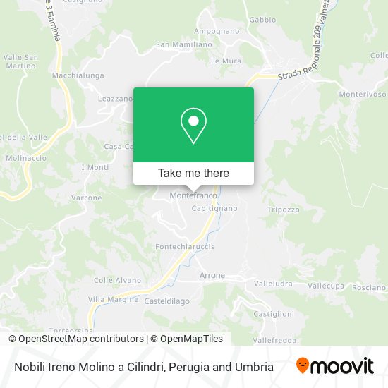 Nobili Ireno Molino a Cilindri map