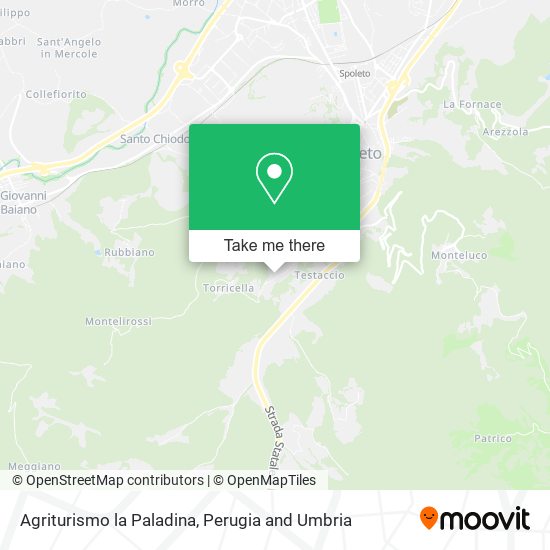 Agriturismo la Paladina map