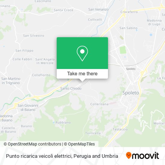 Punto ricarica veicoli elettrici map