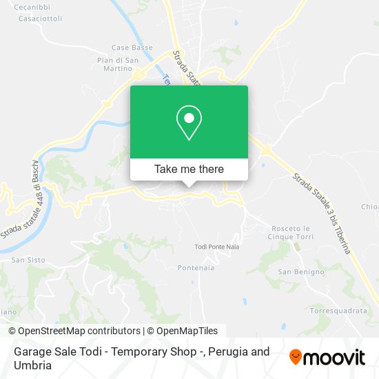 Garage Sale Todi - Temporary Shop - map