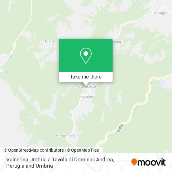 Valnerina Umbria a Tavola di Dominici Andrea map