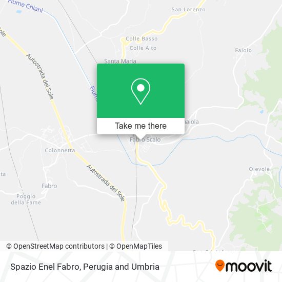 Spazio Enel Fabro map