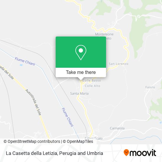 La Casetta della Letizia map