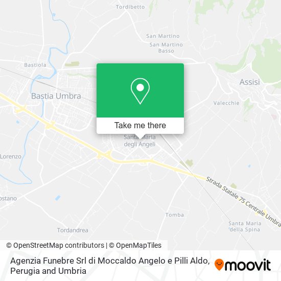 Agenzia Funebre Srl di Moccaldo Angelo e Pilli Aldo map