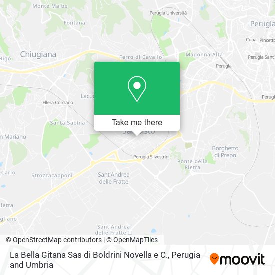 La Bella Gitana Sas di Boldrini Novella e C. map