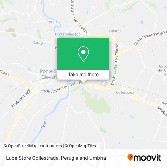 Lube Store Collestrada map