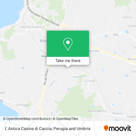 L' Antica Casina di Caccia map