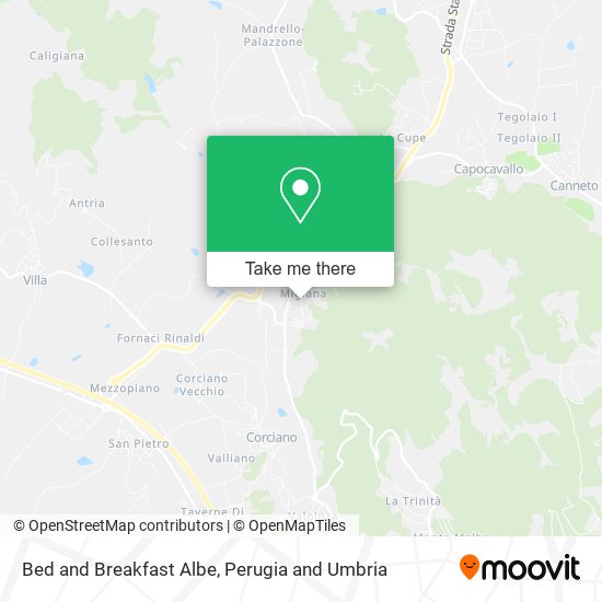 Bed and Breakfast Albe map