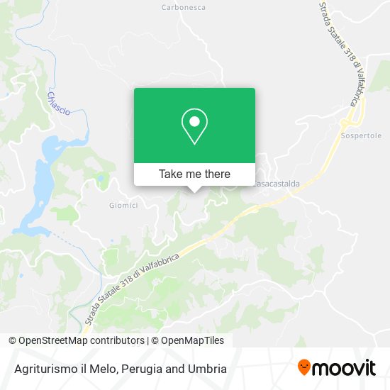 Agriturismo il Melo map