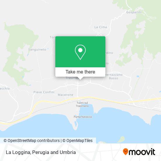 La Loggina map