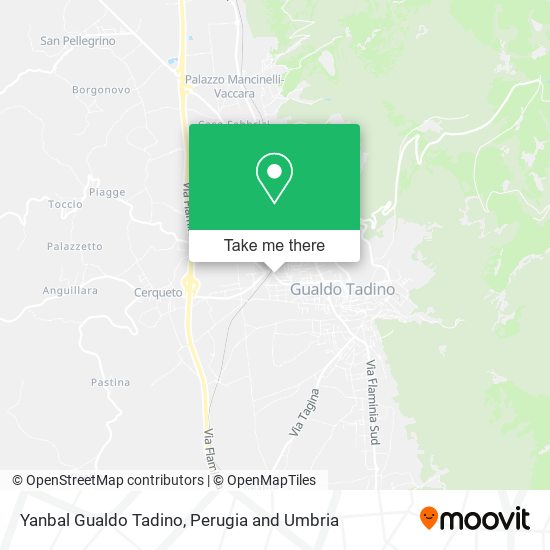 Yanbal Gualdo Tadino map
