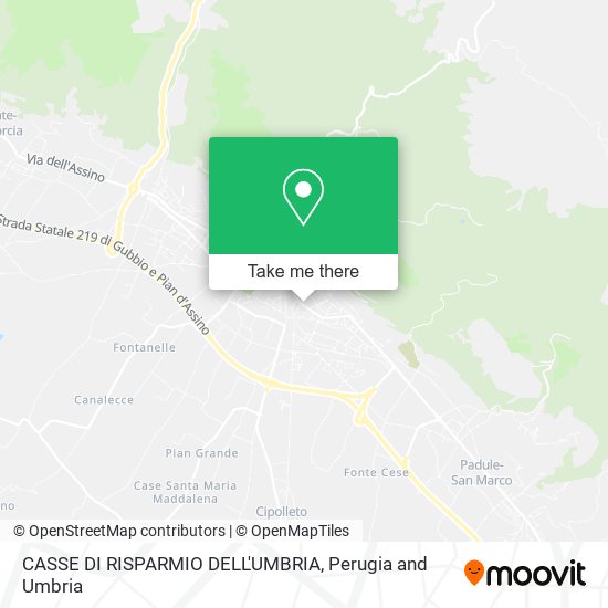 CASSE DI RISPARMIO DELL'UMBRIA map