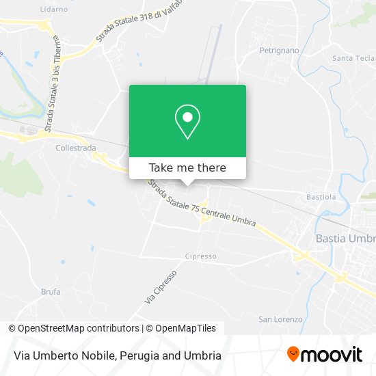 Via Umberto Nobile map