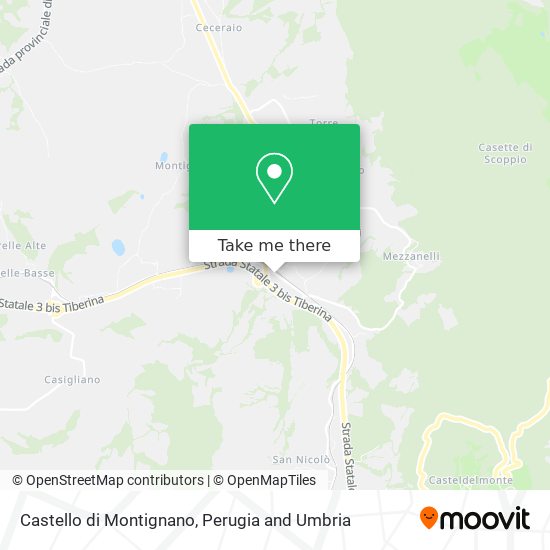 Castello di Montignano map