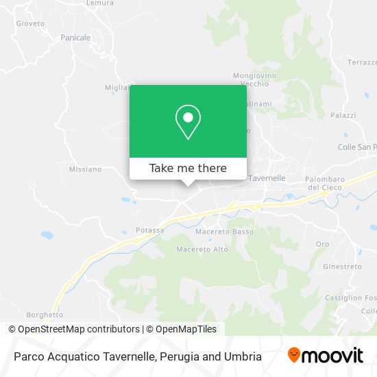 Parco Acquatico Tavernelle map