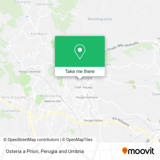 Osteria a Priori map
