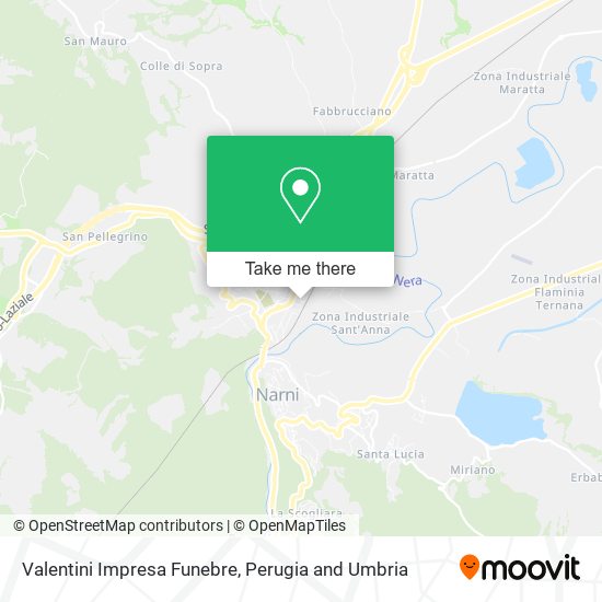 Valentini Impresa Funebre map