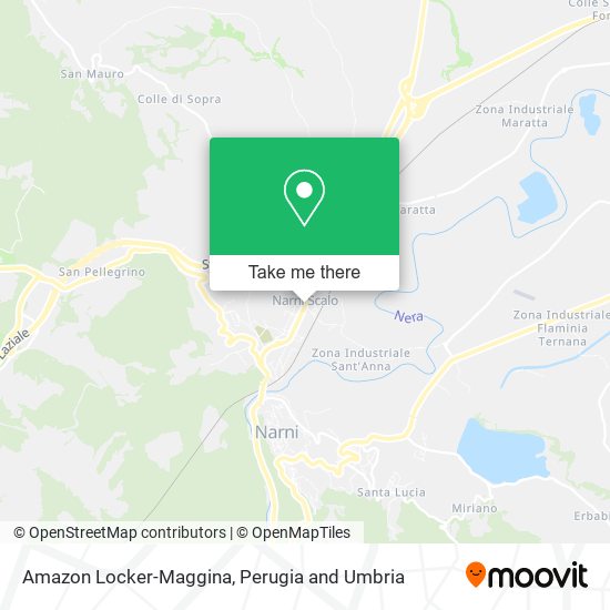 Amazon Locker-Maggina map